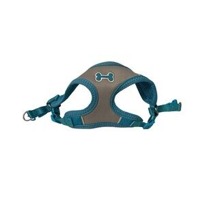 Top Paw Adjustable Pet Harness Dog Sky Blue W/Silver Reflective Size XS
